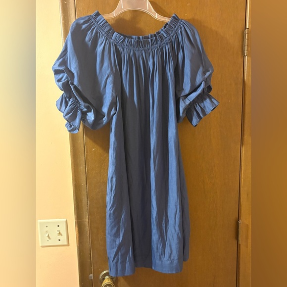 Mersea Tulum Blue Ruffle Dress - Picture 4 of 11